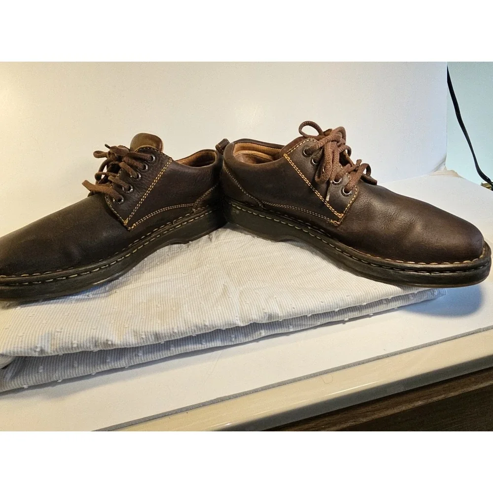 Born‎ Men's Brown Leather VGC  tie casual shoes - mens 8M
